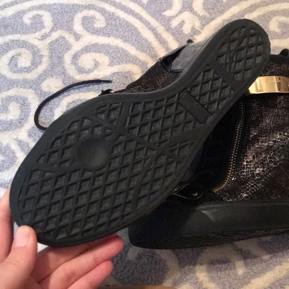GIUSEPPE ZANOTTI Lorenz Snakeskin Print High Tops - Picture 5 of 8